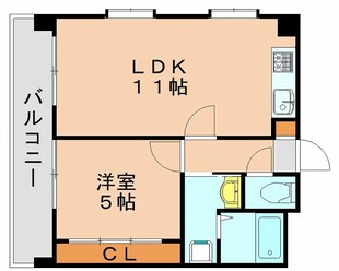 東比恵駅 徒歩3分 5階の物件間取画像